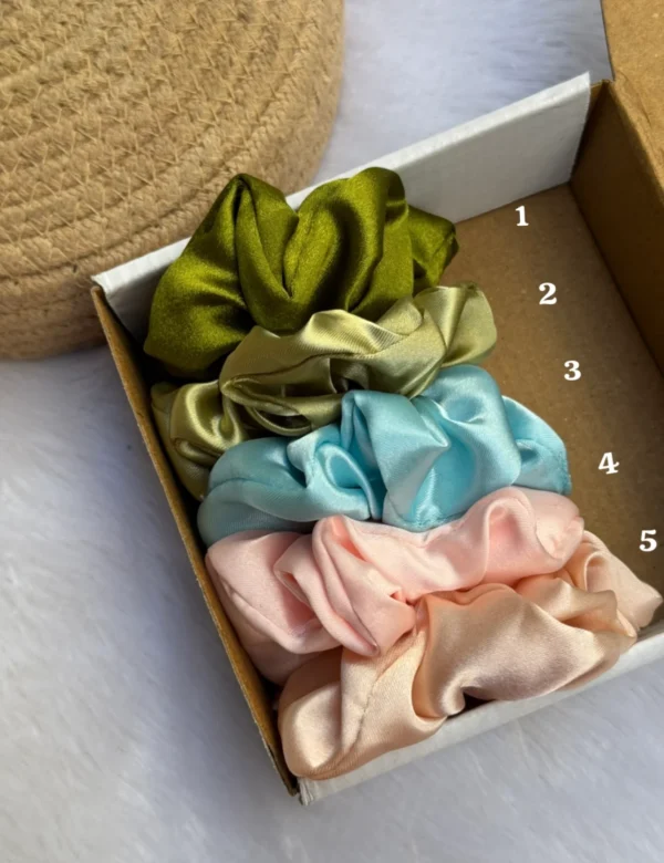 Satin scrunchies