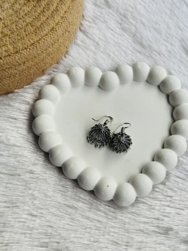 Silver jhumka